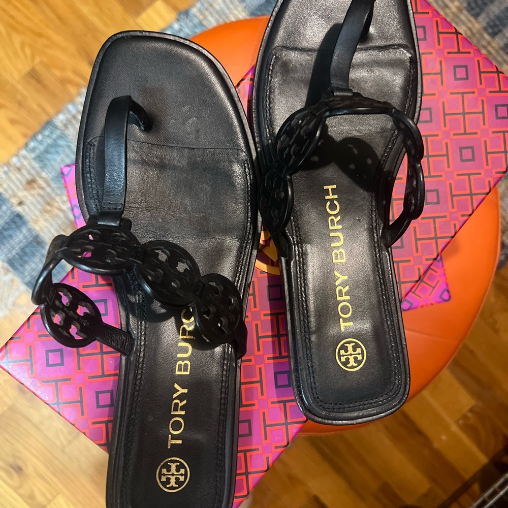 Tory Burch Black Tiny Miller Women's Sandals